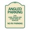 Signmission Angled Parking for Cars Trucks & Similar Vehicles No RV Parking Alum Sign, 24" x 18", TG-1824-24343 A-DES-TG-1824-24343 - alternate 1